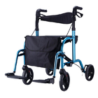 Falte dreht Rollator-Rollstuhl Walker Aluminum Alloy, Laufkatzen-Wanderer für Sperrung